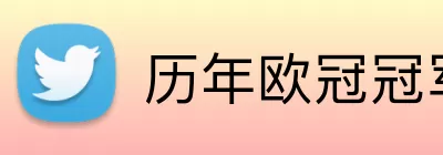 历年欧冠冠军 Logo